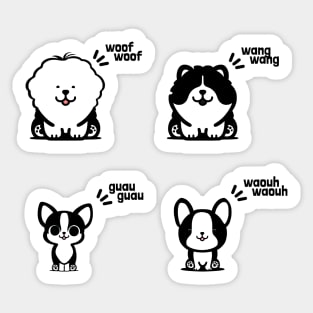 Barking dogs Sticker